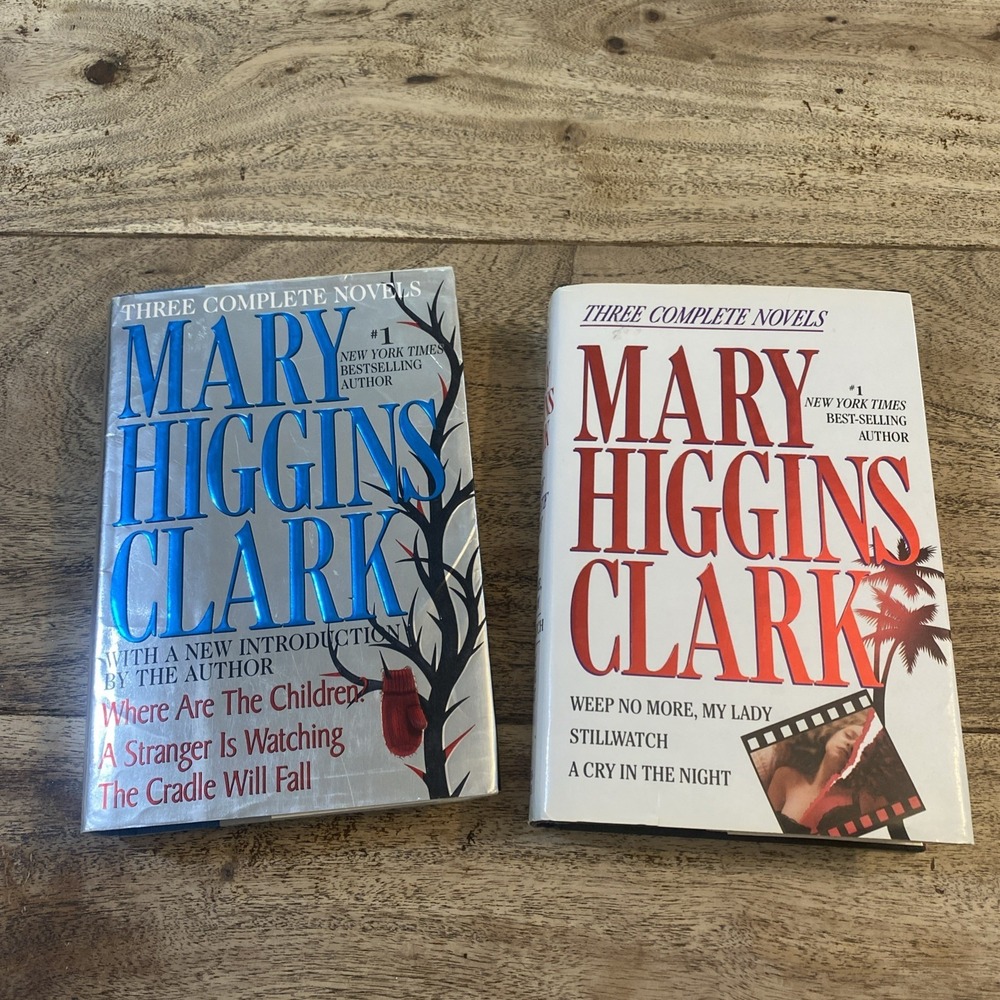 Mary Higgins Clark Lot of 2 HB Book Collection Six Stories